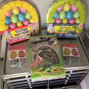 Rare Full Size EggMazing Dinomazing Egg decorating kit and Egg Hunt Supplies
